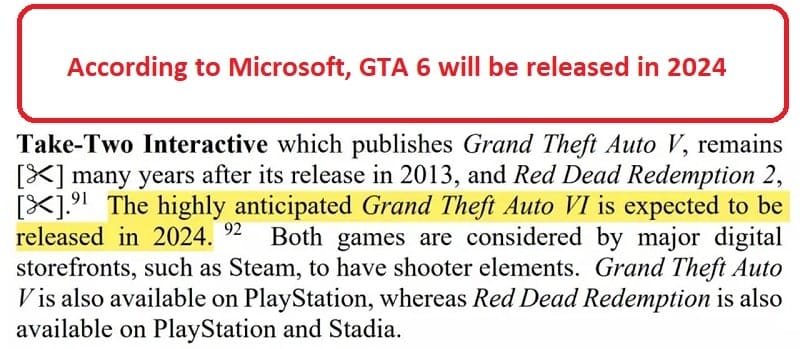 According to Microsoft, GTA 6 will be released in 2024