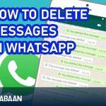 How to delete messages in WhatsApp