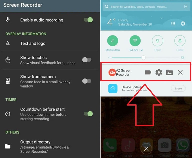 How to record WhatsApp video calls on Android with external applications