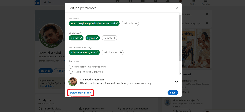 How To Remove Open To Work On Linkedin Rayabaan
