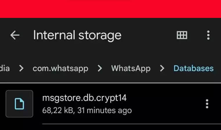 How to restore WhatsApp messages with local backup