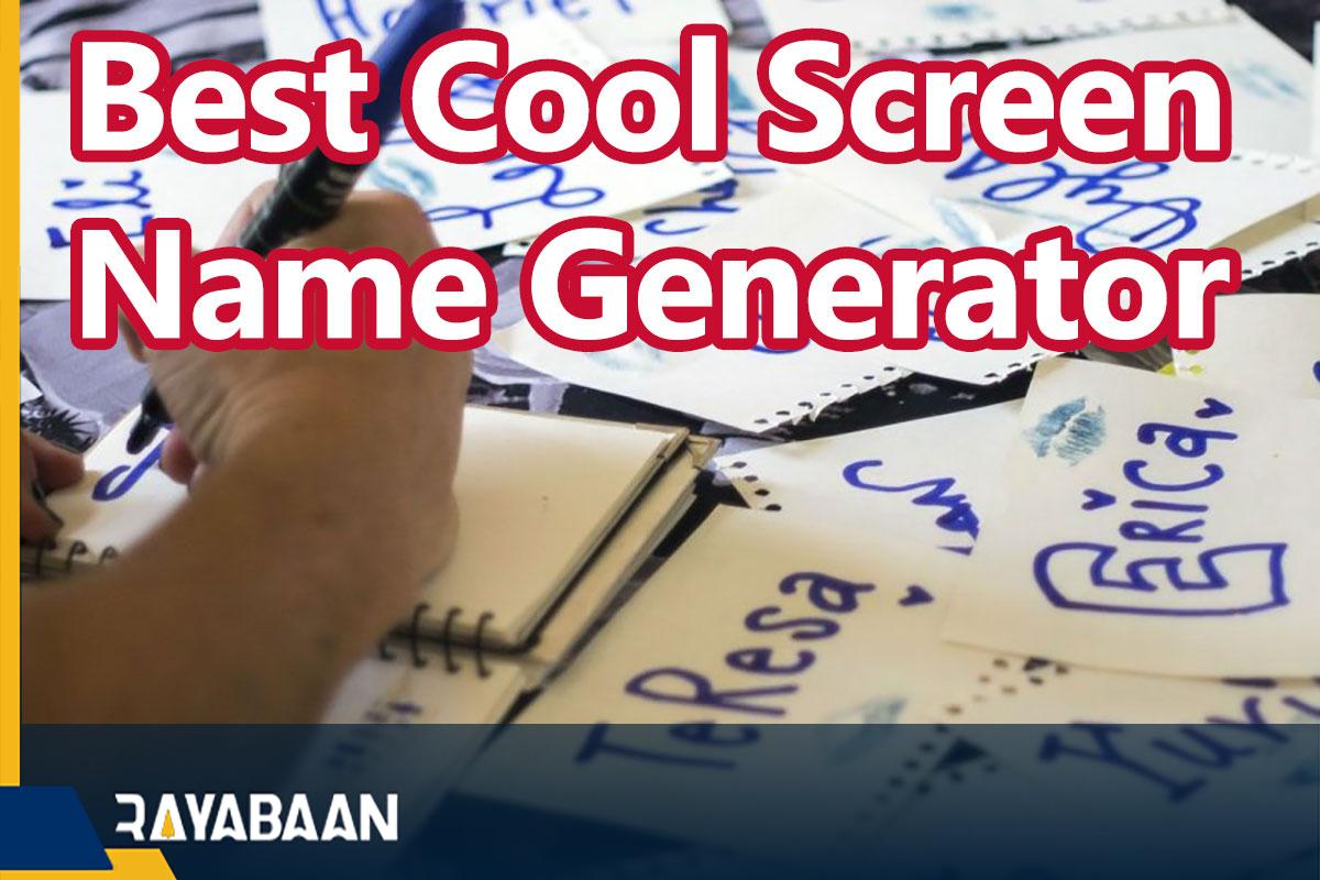 Best cool screen name generator
