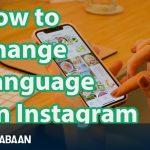 How to change language on Instagram