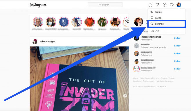 How to download Instagram account history with a computer