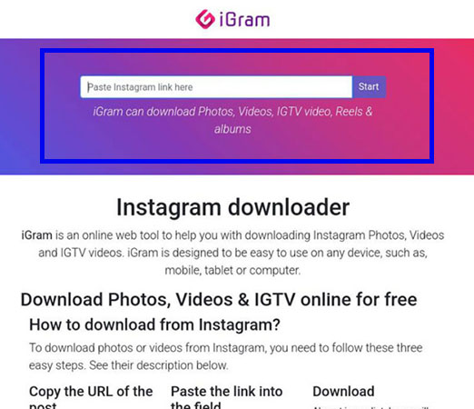 How to download Instagram photo on pc