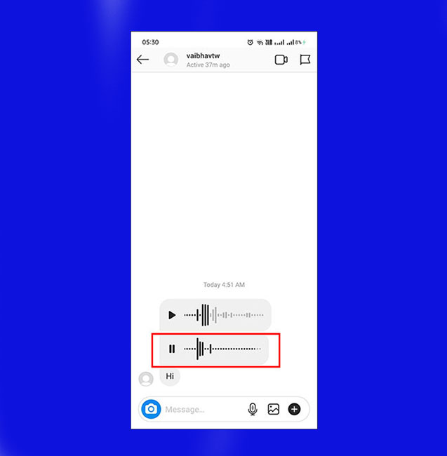 How to download voice messages from Instagram using smartphone