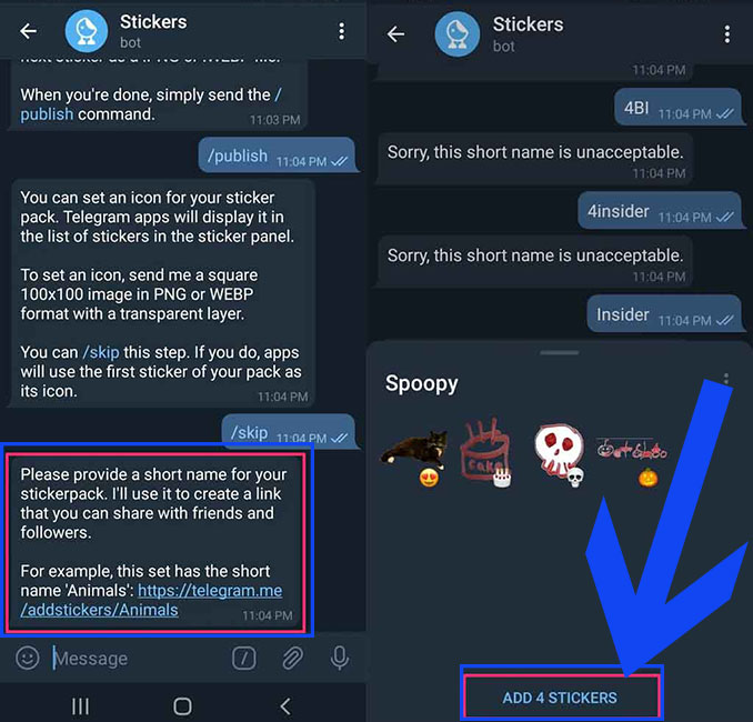 How to make Telegram stickers on Phone