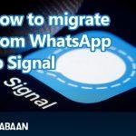 How to migrate from WhatsApp to Signal