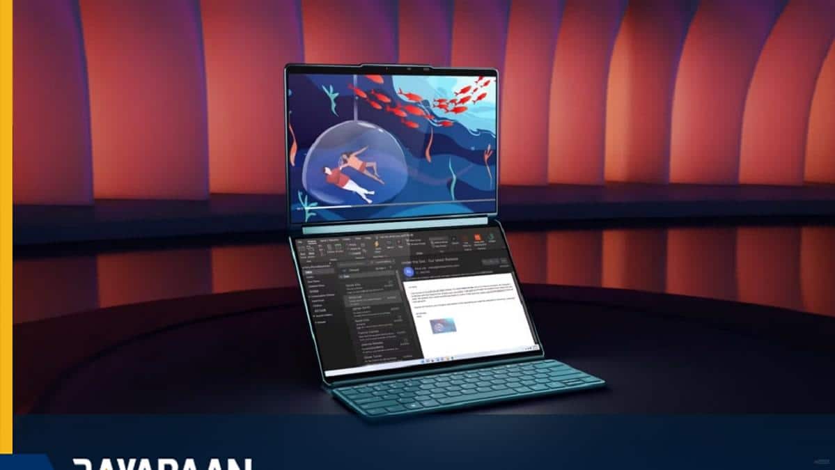 Lenovo unveiled the Yoga Book 9i laptop