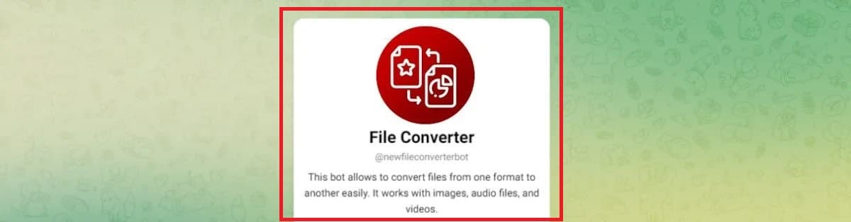 NewFileConverterBot bot