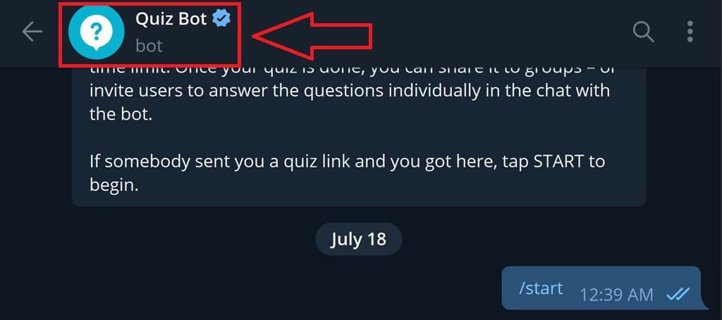 The best Telegram quiz bot