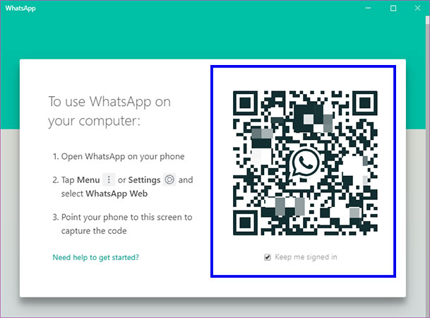 WhatsApp web or WhatsApp desktop