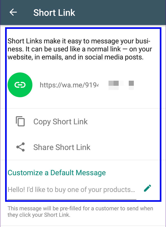 short-link-on-whatsapp