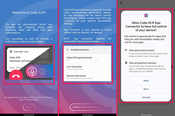 Call Recorder app - Cube ACR