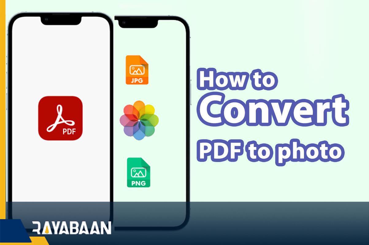 How to convert PDF to photo on android and iPhone