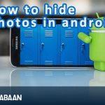 How to hide photos in android