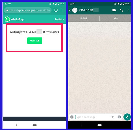 How to send WhatsApp messages without saving number