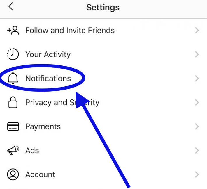Turn off Instagram notifications Android