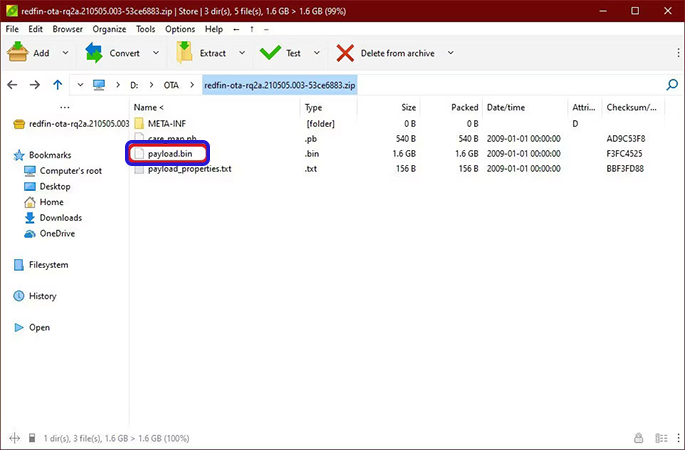 access to the flashable recovery ZIP file