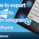 How to export contacts from telegram to phone