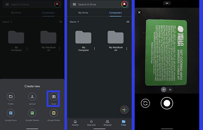 How to scan a document on android phone