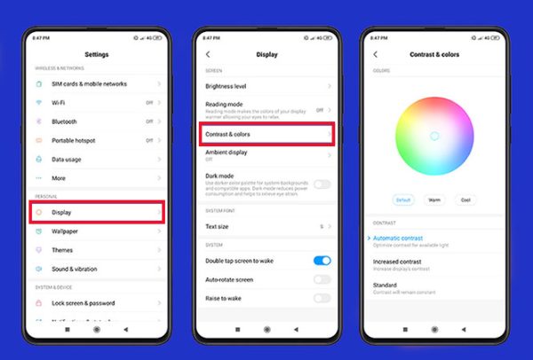 How to set the screen color of Xiaomi devices