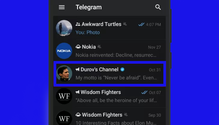 Leaving Telegram channels