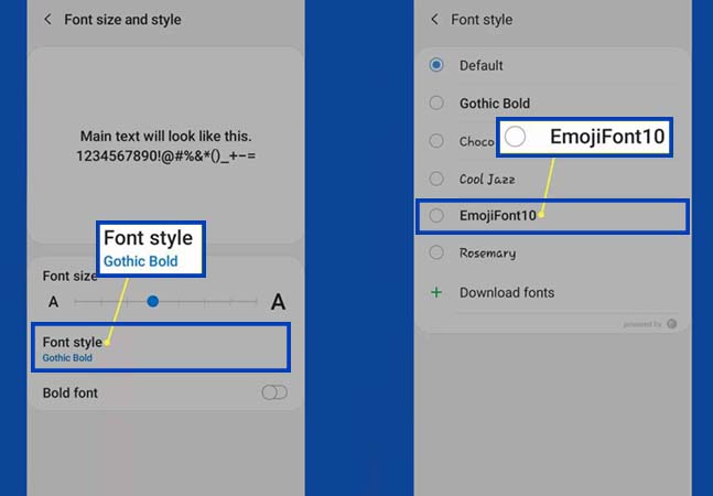 how to change android emoji to ios without root