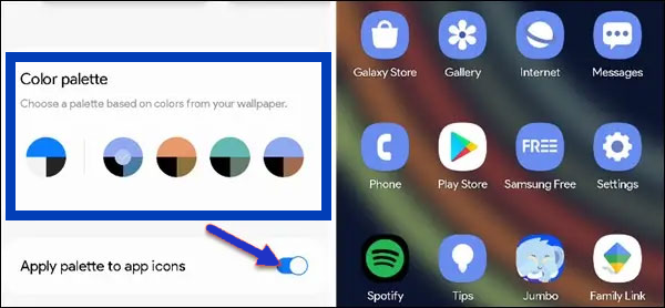 how to change background color on android phone