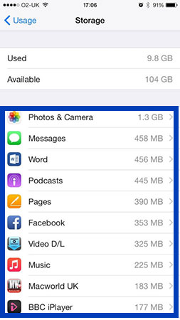 how to clear other storage on iphone