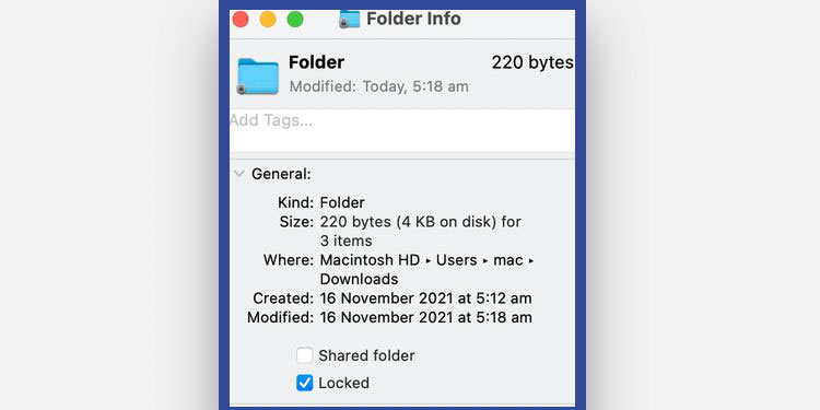 How to lock a folder on Mac With Finder