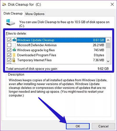 how to clear cache in windows 10 using run