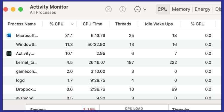 how to reduce cpu usage on macbook