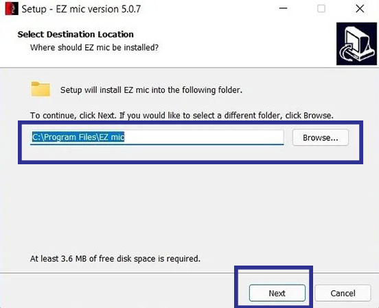 Download and install EZ Mic software on Windows