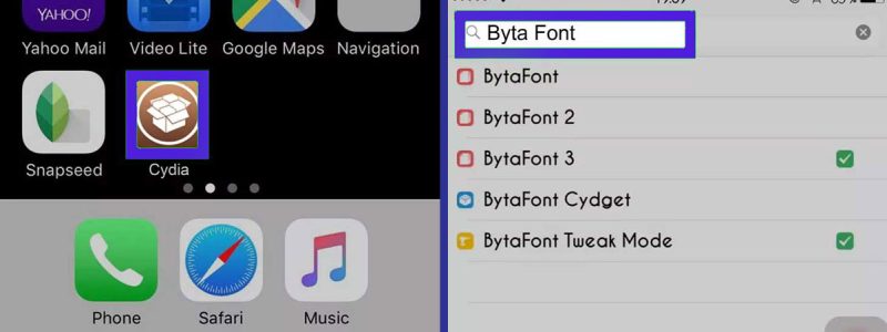 How to change font on iPhone of a jailbroken iPhone