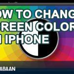 How to change screen color on iPhone
