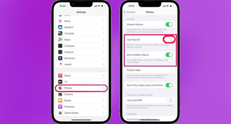 How to hide photos on iPhone without Face ID