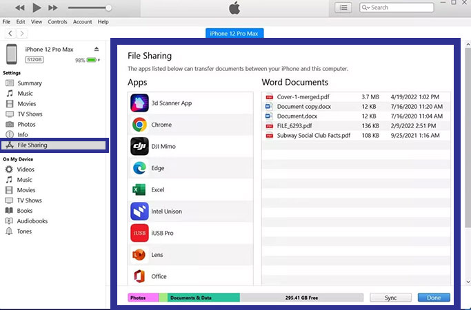 How to transfer iPhone files to pc with iTunes