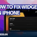 How to fix widgets on iPhone
