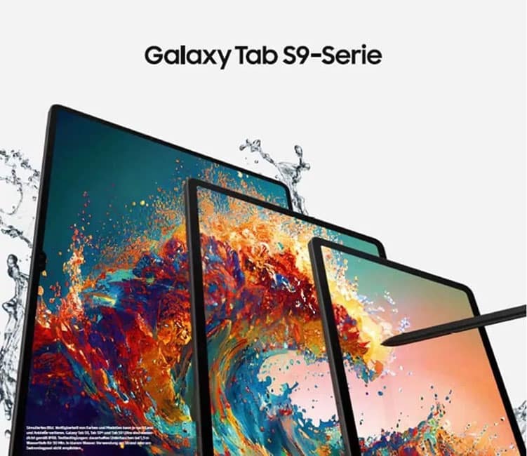 Promotional image of Galaxy Tab S9 tablets