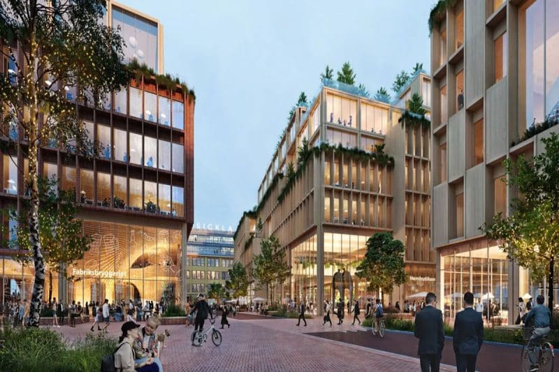 Sweden will have an entirely wooden city by 2027