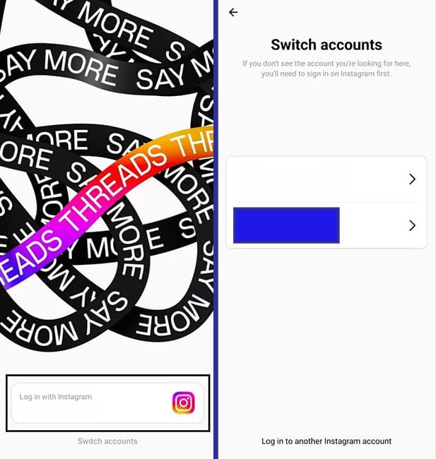 How to register and log in to the Instagram Threads application