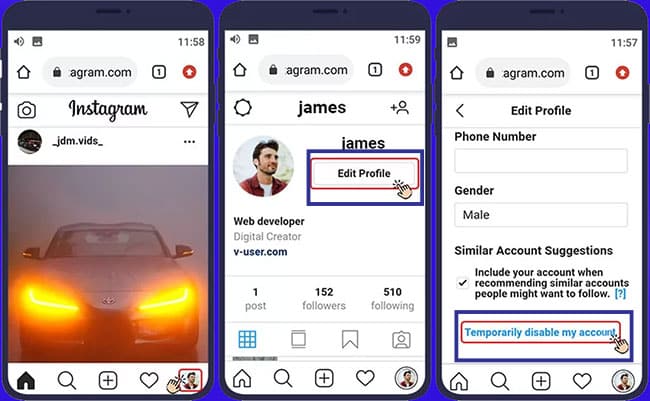 how to know if your instagram account is temporarily disabled