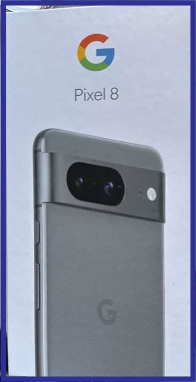 Google Pixel 8 box images