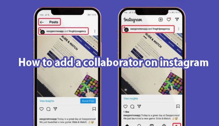 How to add a collaborator on instagram