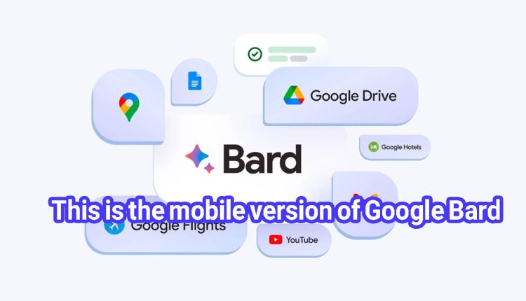 This is the mobile version of Google Bard
